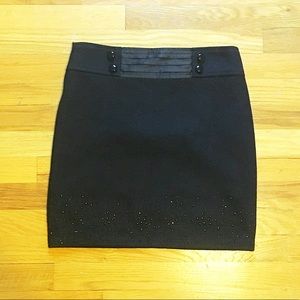 Black pencil skirt